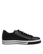 Dolce & Gabbana Black Leather Low Top Men Sneakers Shoes -   -  Dolce & Gabbana.